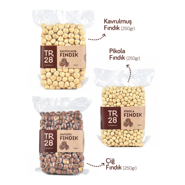 Fındıksever - Kavrulmuş Fındık, &Ccedil;iğ Fındık ve Pikola Fındık